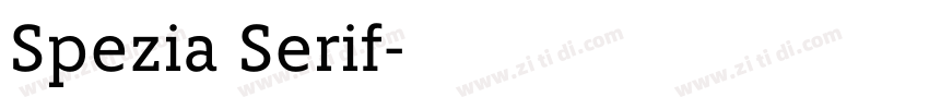 Spezia Serif字体转换